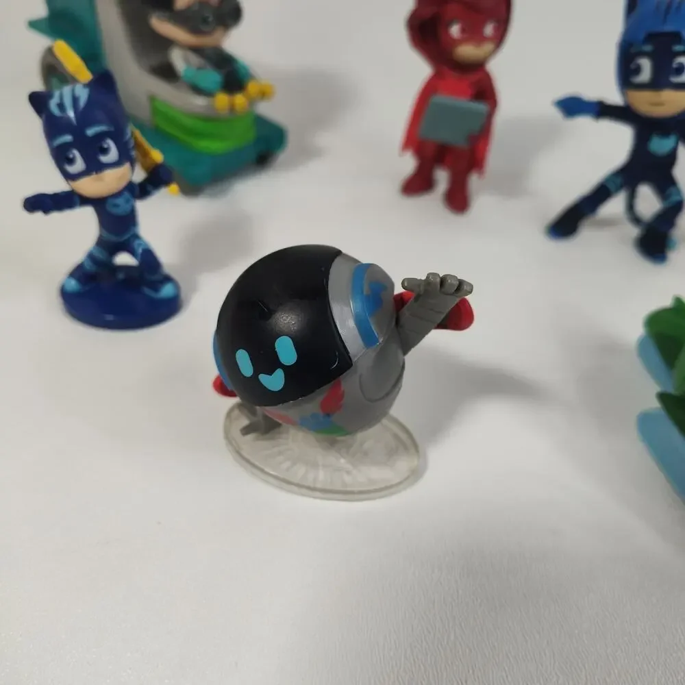 PJ Masks Toy Lot 9 Action Figures Catboy Owlette‎ Gekko Romeo Luna Kids